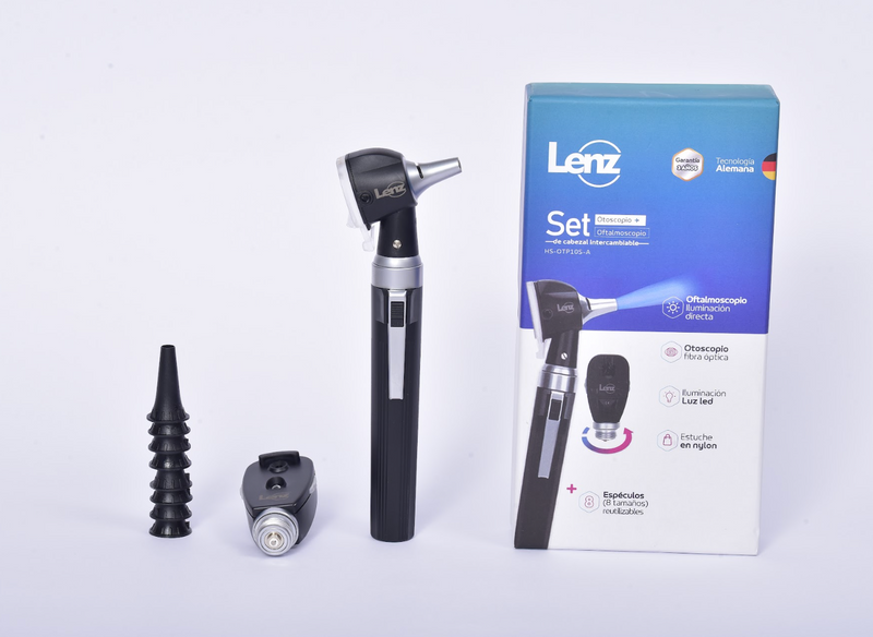 Set de cabezal intercambiable Lenz otoscopio y oftalmoscopio