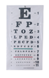 Tabla de snellen ocular optotipo, poliestireno