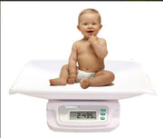 Báscula digital pesa bebes con adaptador, balanza de peso especial para pacientes pediátricos, con convertidor de corriente 110v - Jelt