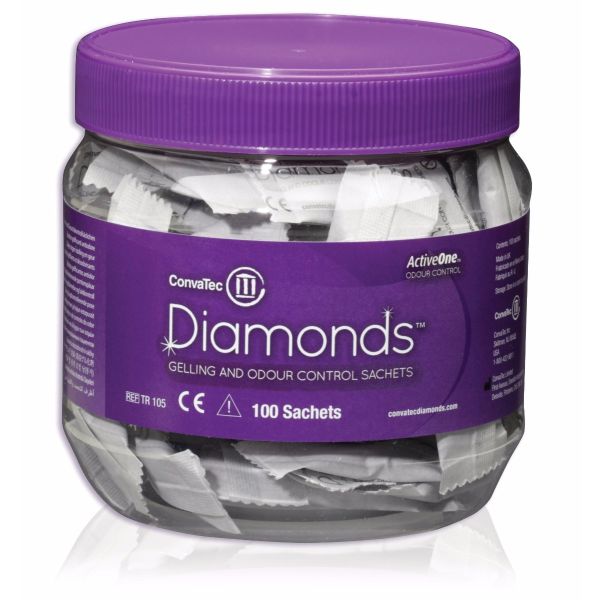 Geles Control de Olor Diamonds Frasco x100 Ref. 420791 Convatec