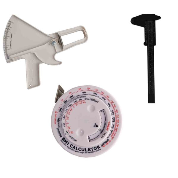 Kit de Antropometria x 3, tecnologia análoga, pastico, capacidad máxima de abertura de 80mm,