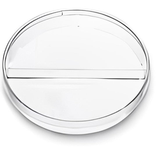 Caja petri plástica 94x15mm doble compartimento paquete X20 unidades, uso microbiológico de forma circular de plástico cristalino - Jelt