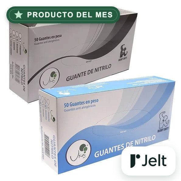 Guantes de Nitrilo Negro HD UKA – Calibre 12 Extra Resistentes, Caja x 50 Unidades