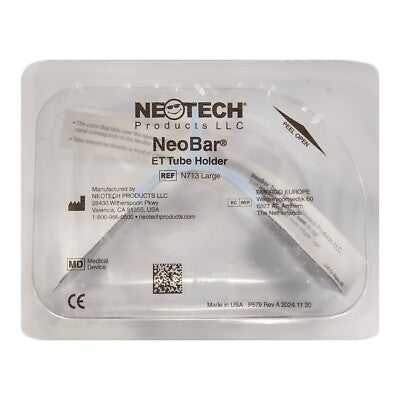 Sujetador de Tubo Endotraqueal NeoBar Grande Azul N713 - Neotech Caja x5