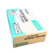 Bajalenguas de madera marca Alfasafe - Caja x 100,semiflexible, madera, alta calidad, fácil manipulación, examen boca, garganta, parpado. - Jelt