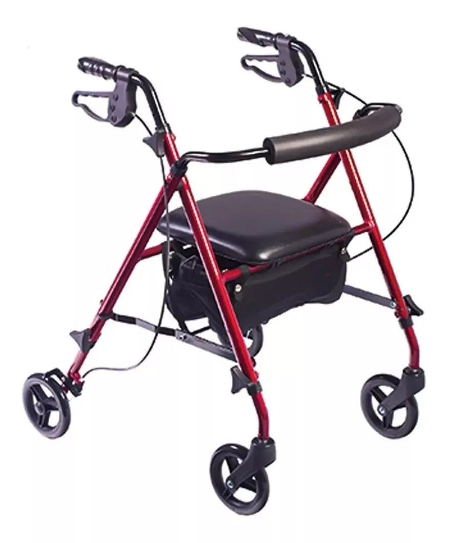 Caminador con ruedas y asiento ajustable con asiento - Jelt