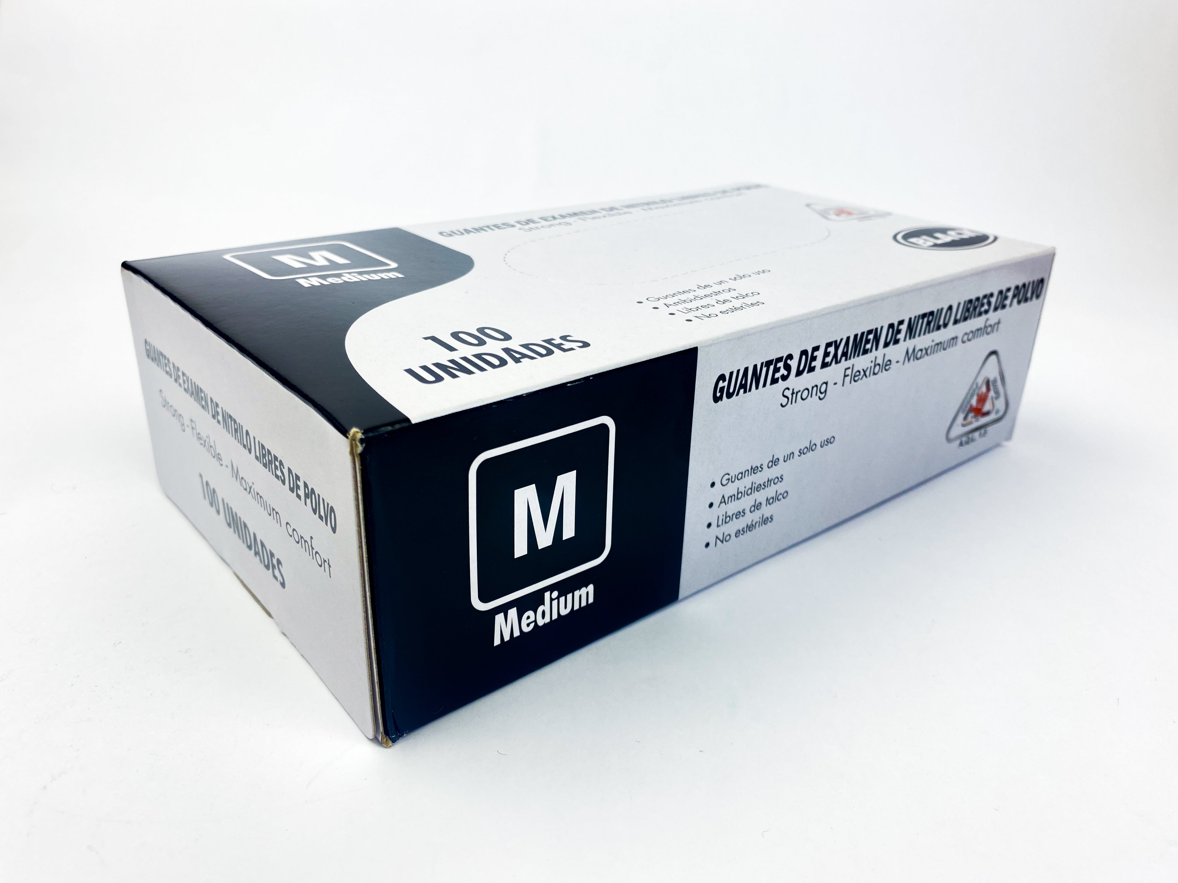 Guantes de nitrilo negro - Caja x 100 unidades - Jelt