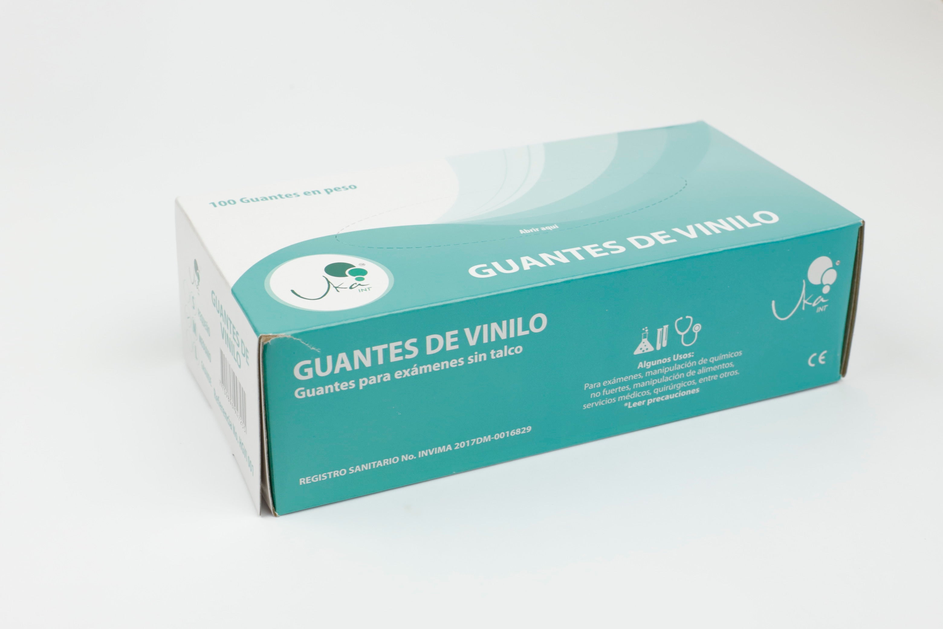 Guantes de vinilo sin talco - Caja x 100 unidades - Pedido 10 cajas - Jelt