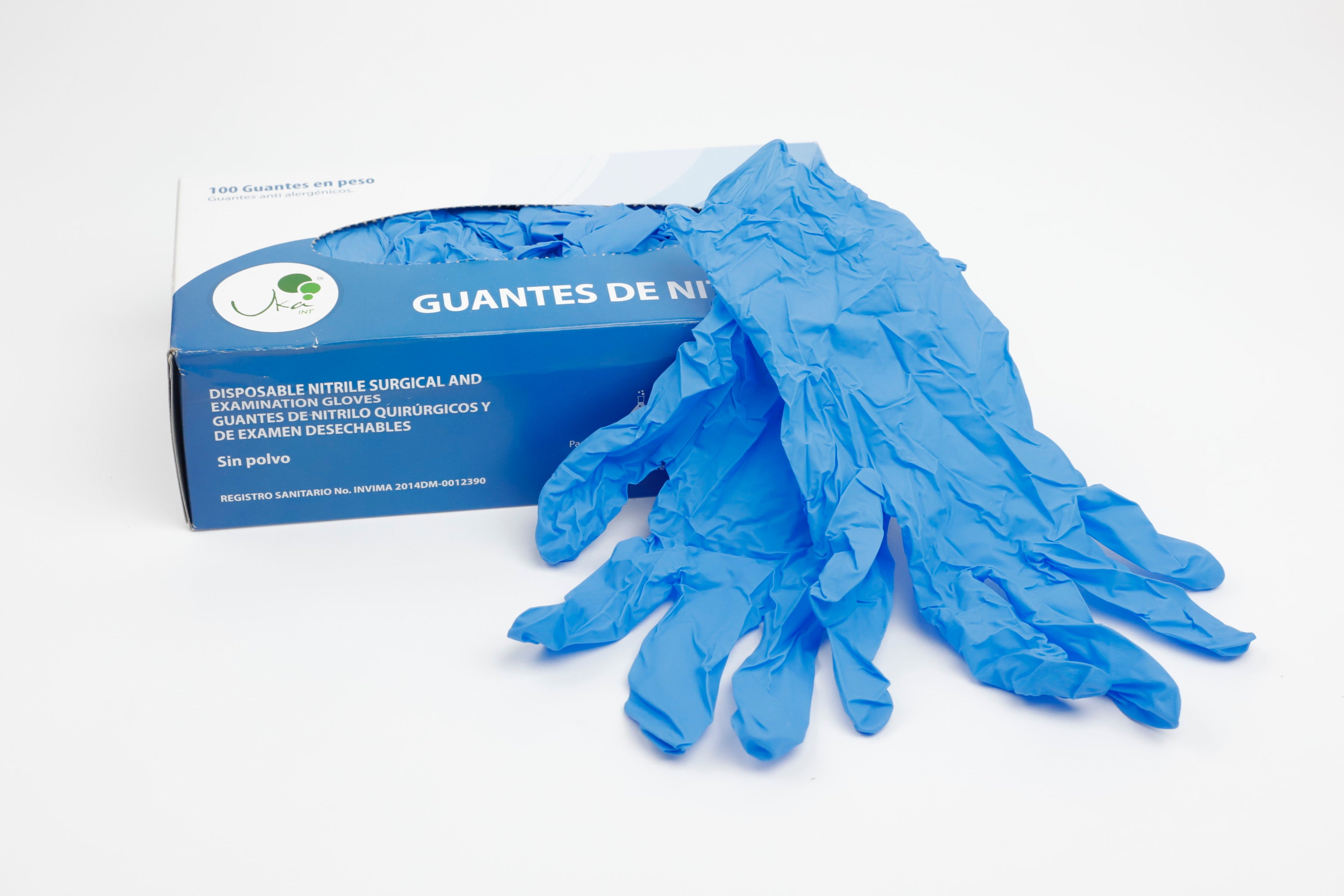 Guantes de nitrilo azul - Caja x 100 unidades - Jelt