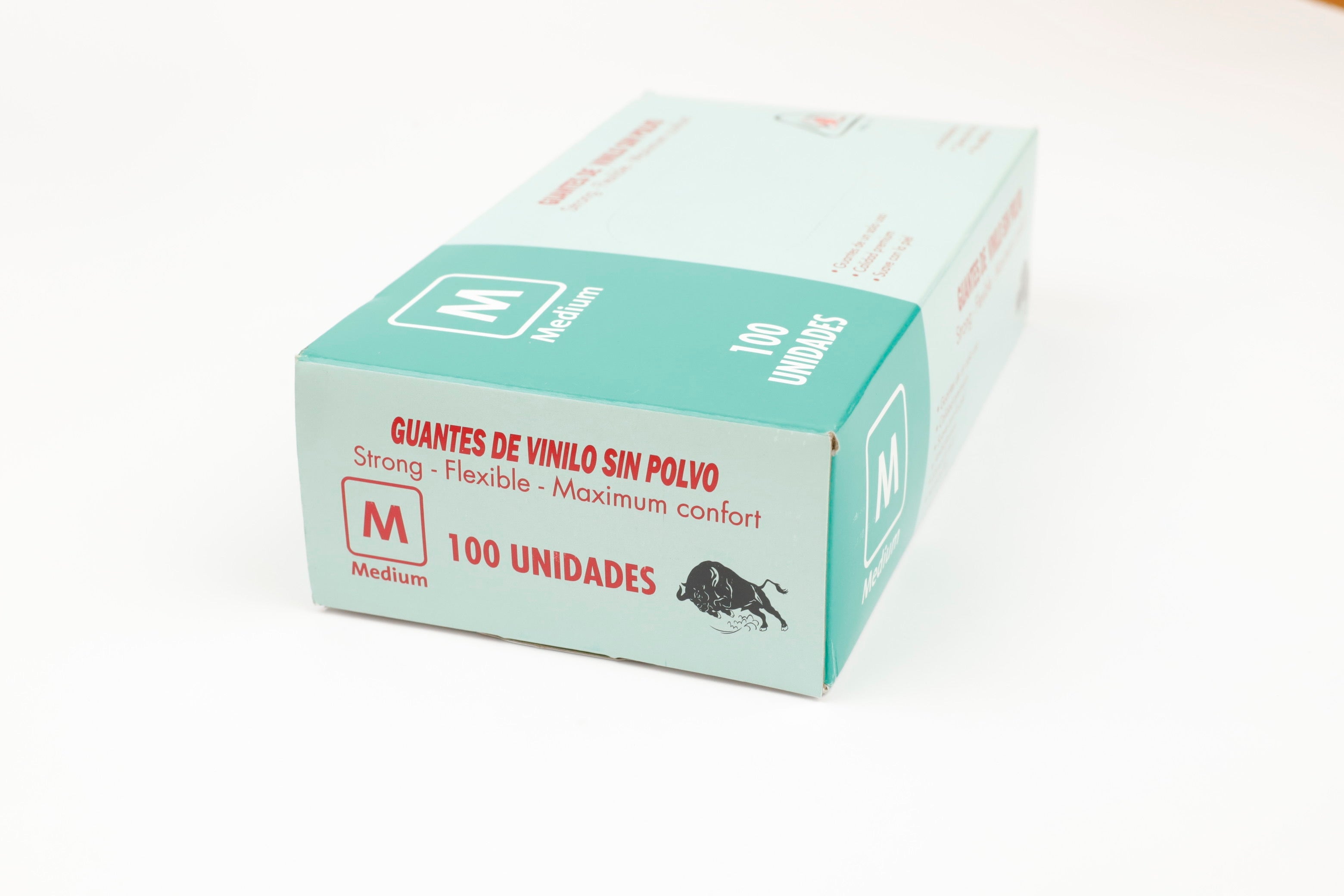 Guantes de vinilo sin polvo - Caja x 100 unidades - Pedido 10 cajas - Jelt