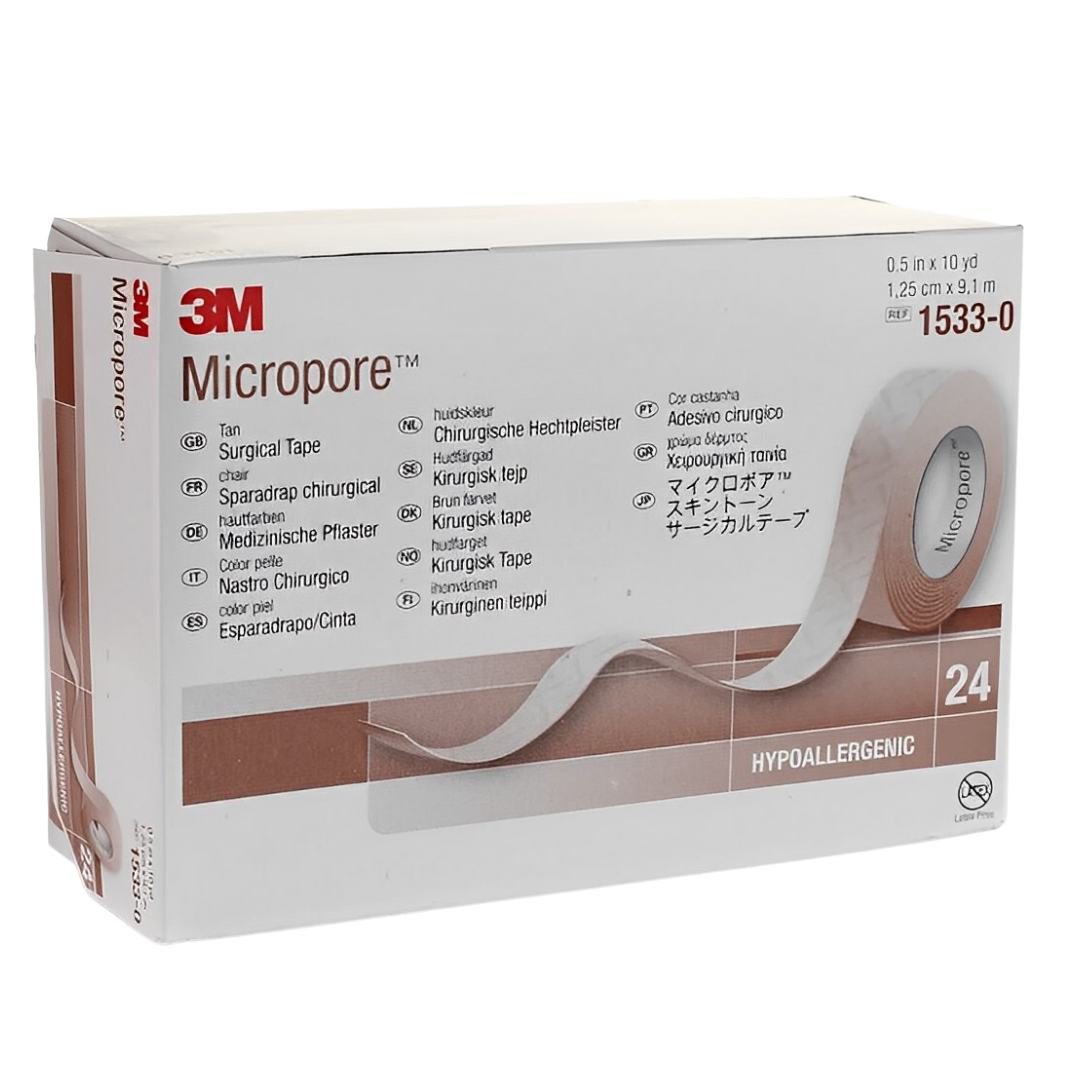 Micropore 3M 1/2" - Caja x 24 - Jelt