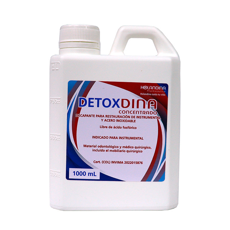 Detoxdina 1000 ml - Decapante para restauración de instrumental y acero inoxidable - Jelt
